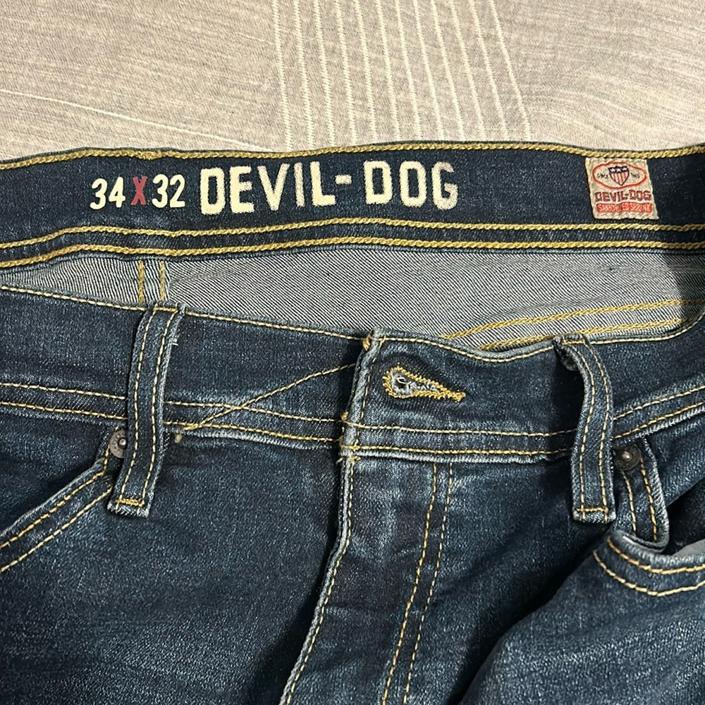 Devil Dog dark wash jeans 34 x 32